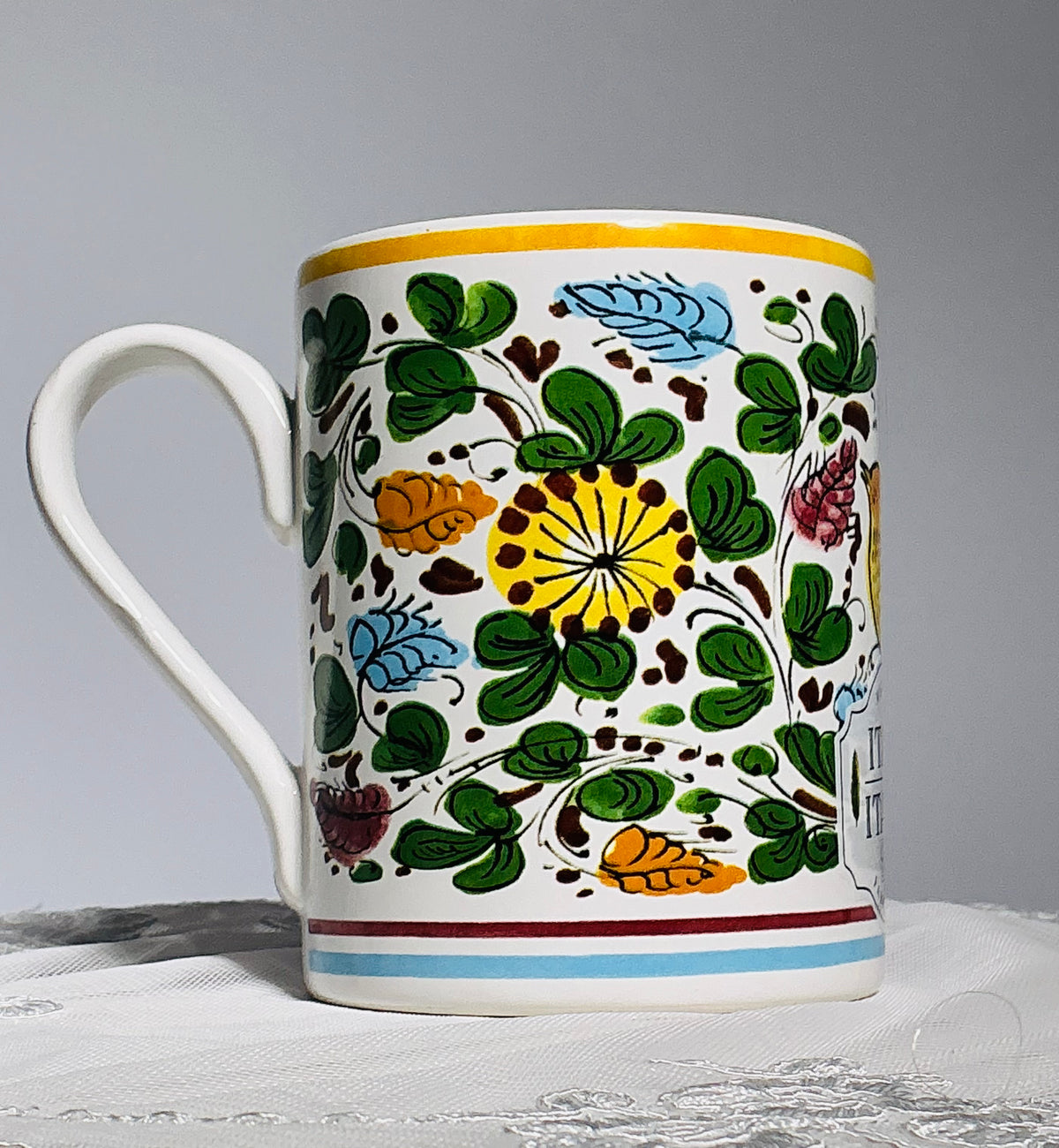 Nova Deruta Renaissance Scroll Italian Majolica Tableware – Made in Italy