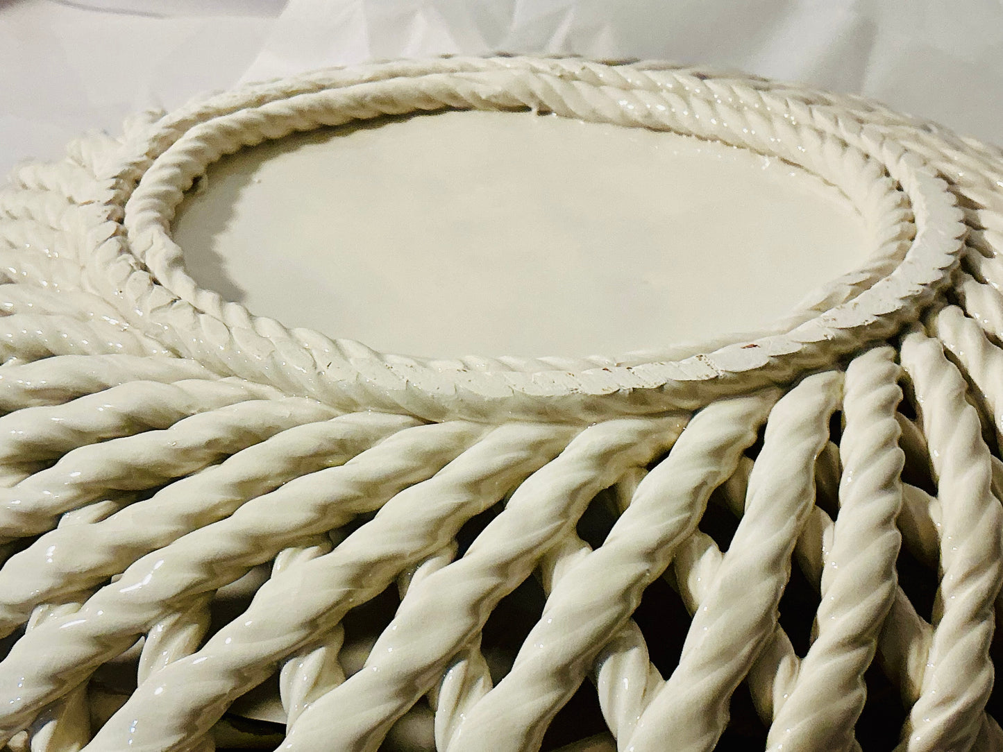 Ceramiche D'arte F.L. Orgia Italian Ceramic Lemon Basket Centerpiece Bowl – Made in Italy
