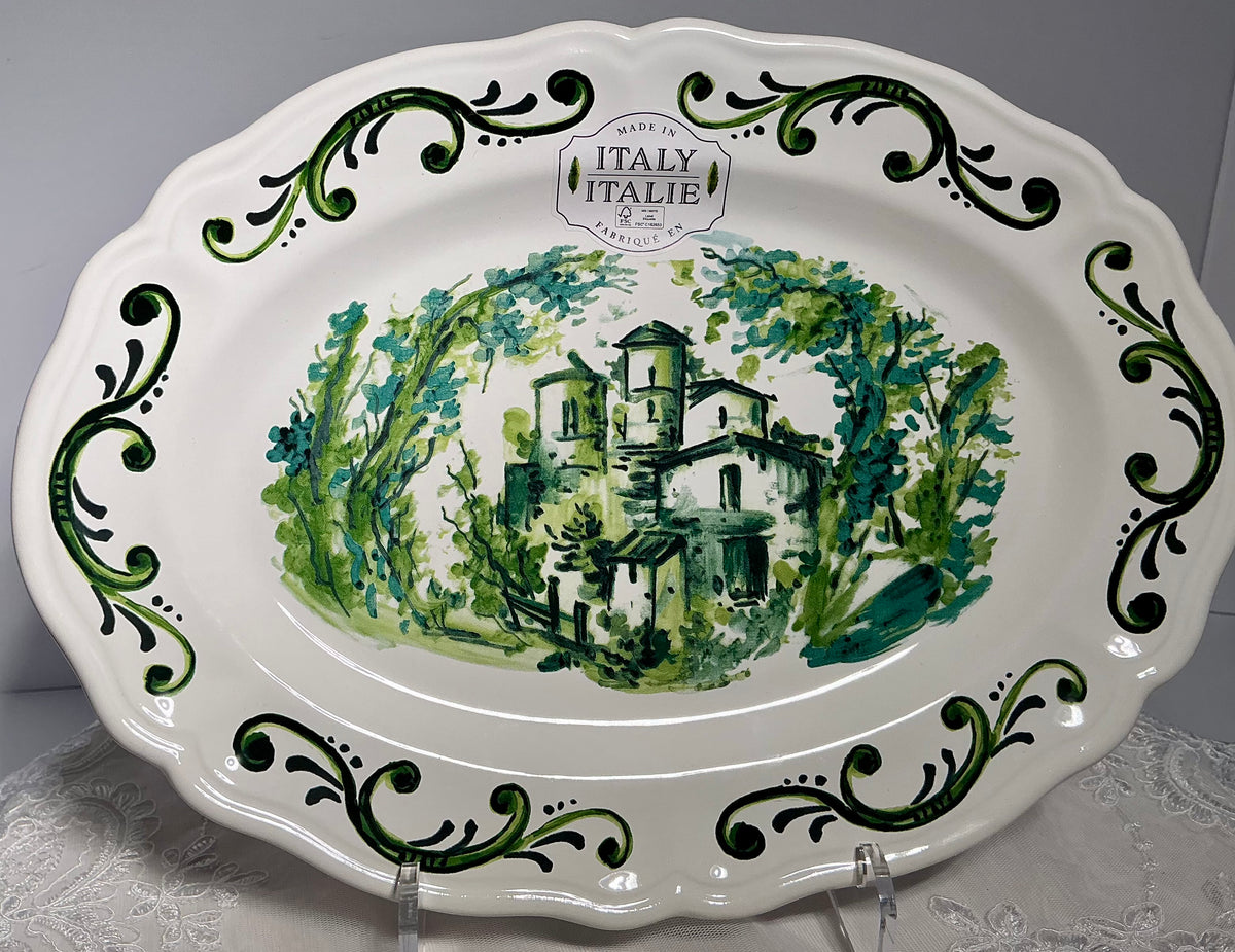 Nova Deruta Italian Ceramic Serveware | Tuscan Villa | Choose Your Piece