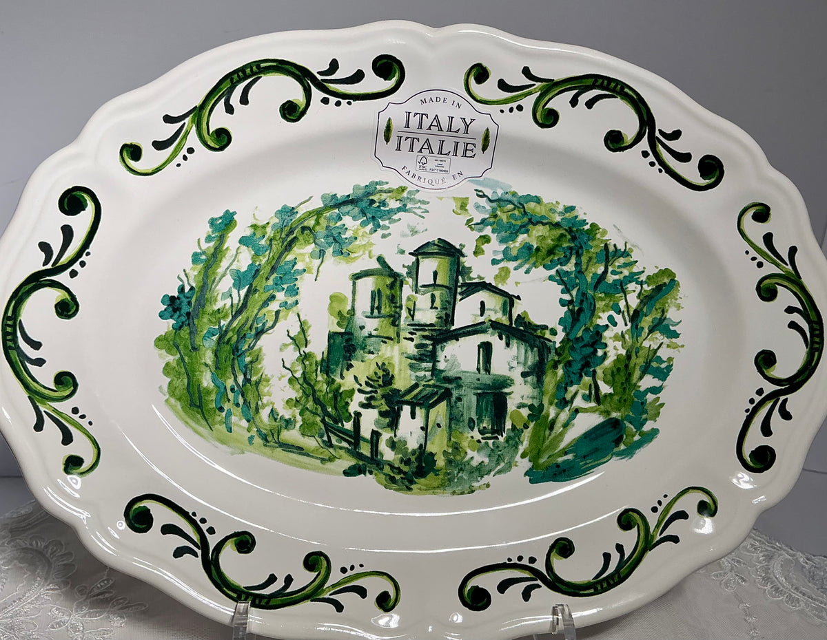 Nova Deruta Italian Ceramic Serveware | Tuscan Villa | Choose Your Piece