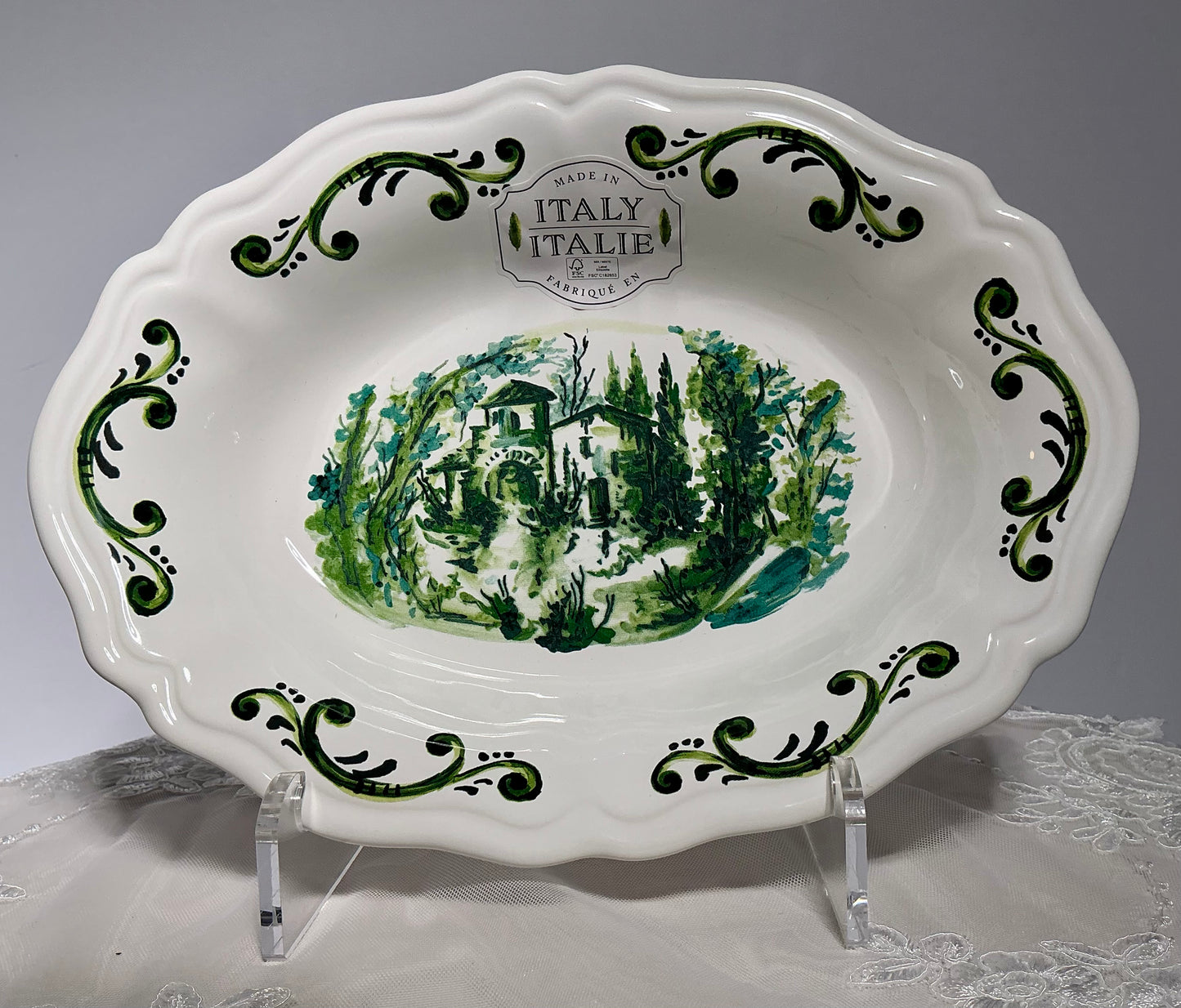 Nova Deruta Italian Ceramic Serveware | Tuscan Villa | Choose Your Piece