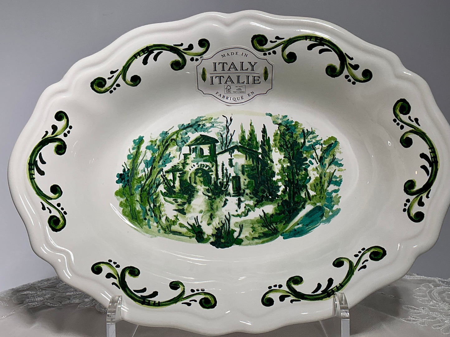 Nova Deruta Italian Ceramic Serveware | Tuscan Villa | Choose Your Piece