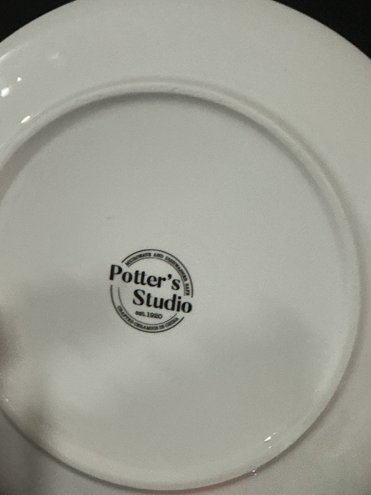 Potter's Studio Halloween Haunted House Ceramic Plate 8.5"