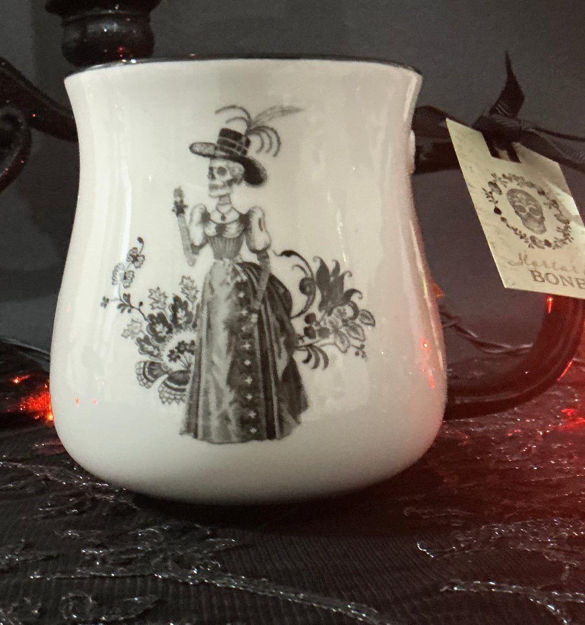 Potter's Studio Gothic Black & White Ceramic Mugs | Choose Your Style
