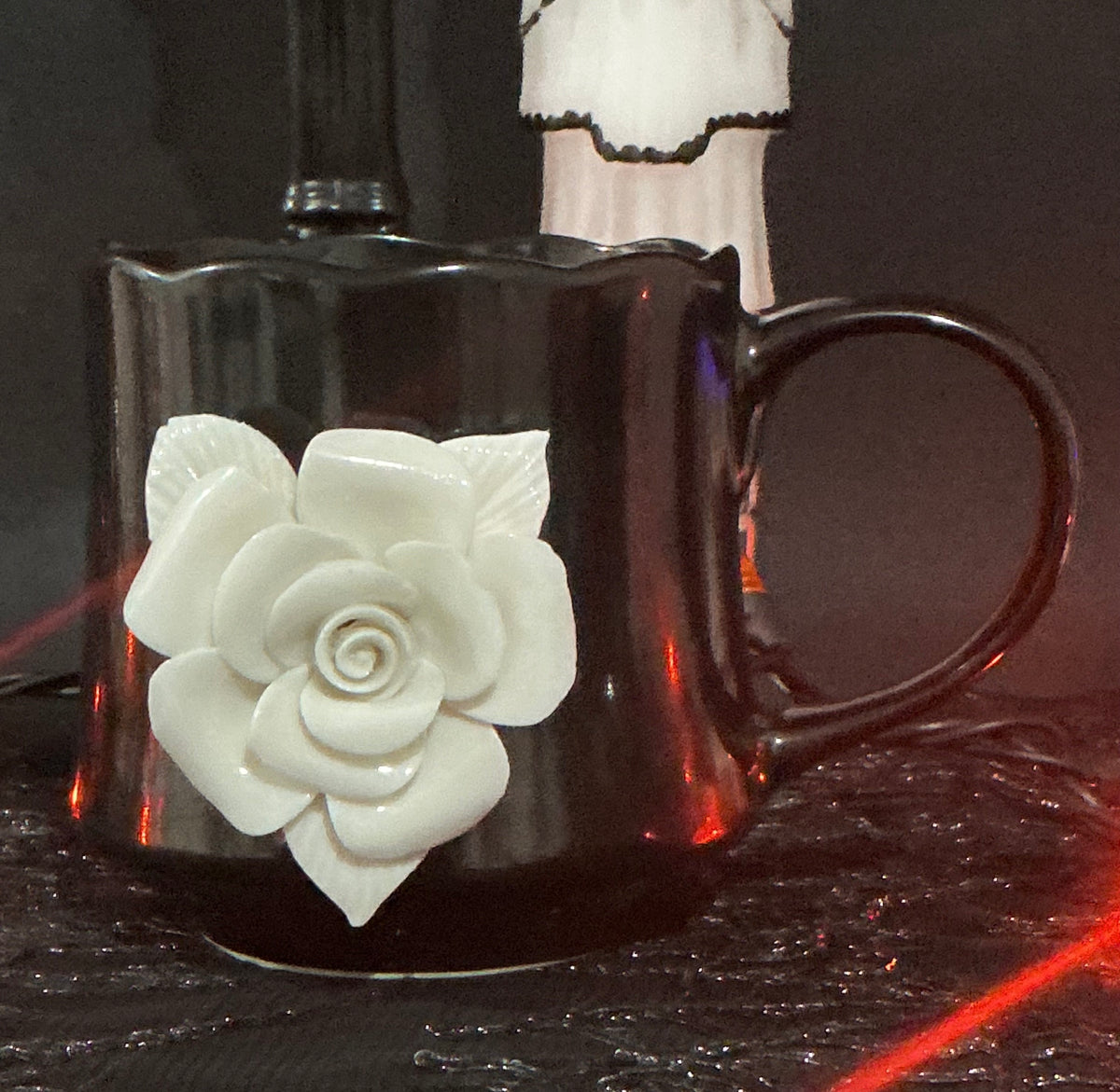 Potter's Studio Gothic Black & White Ceramic Mugs | Choose Your Style