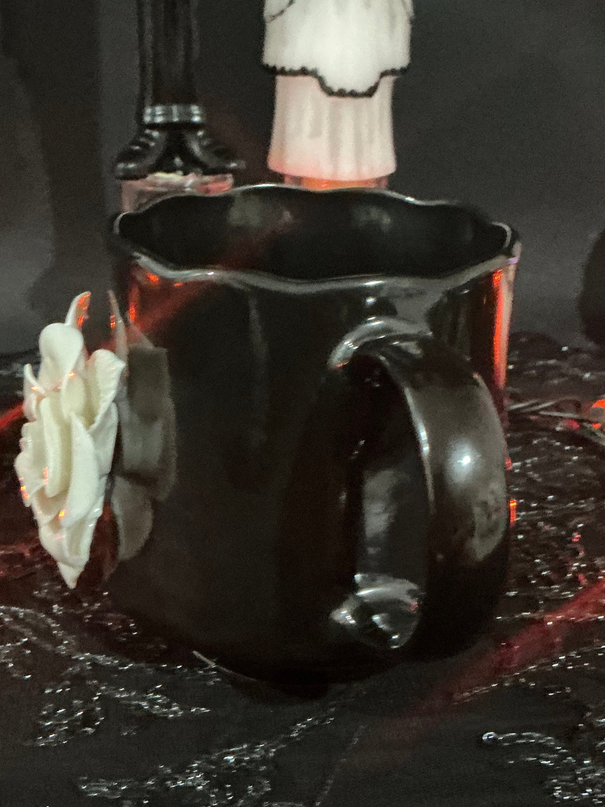 Potter's Studio Gothic Black & White Ceramic Mugs | Choose Your Style