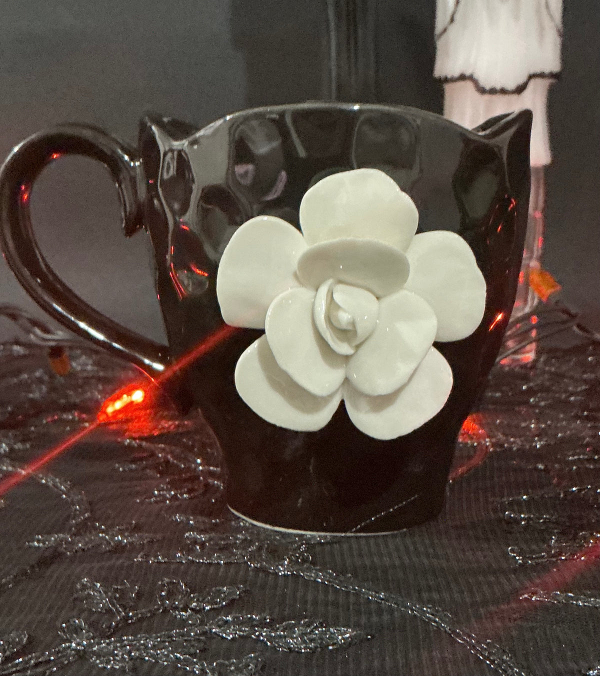 Potter's Studio Gothic Black & White Ceramic Mugs | Choose Your Style