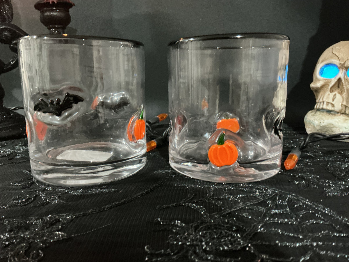Halloween Glass Tumblers Set of 2 | Choose Your Style