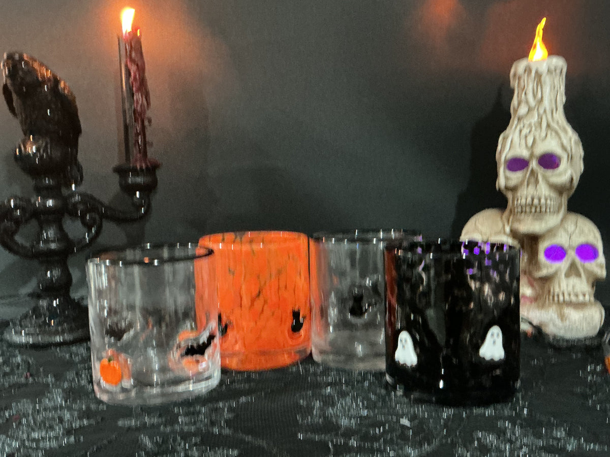 Halloween Glass Tumblers Set of 2 | Choose Your Style