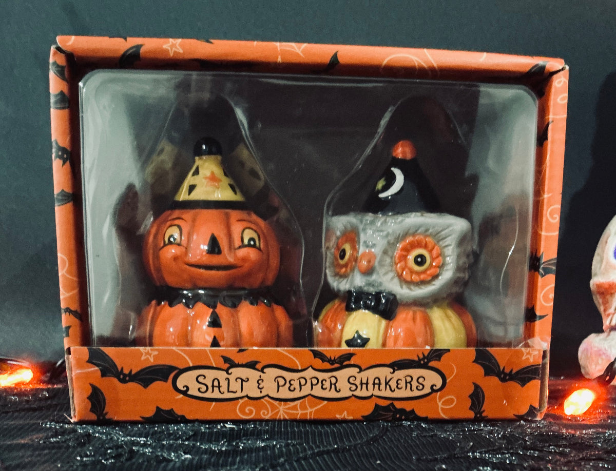 Johanna Parker Halloween Salt & Pepper Shakers | Choose Your Style