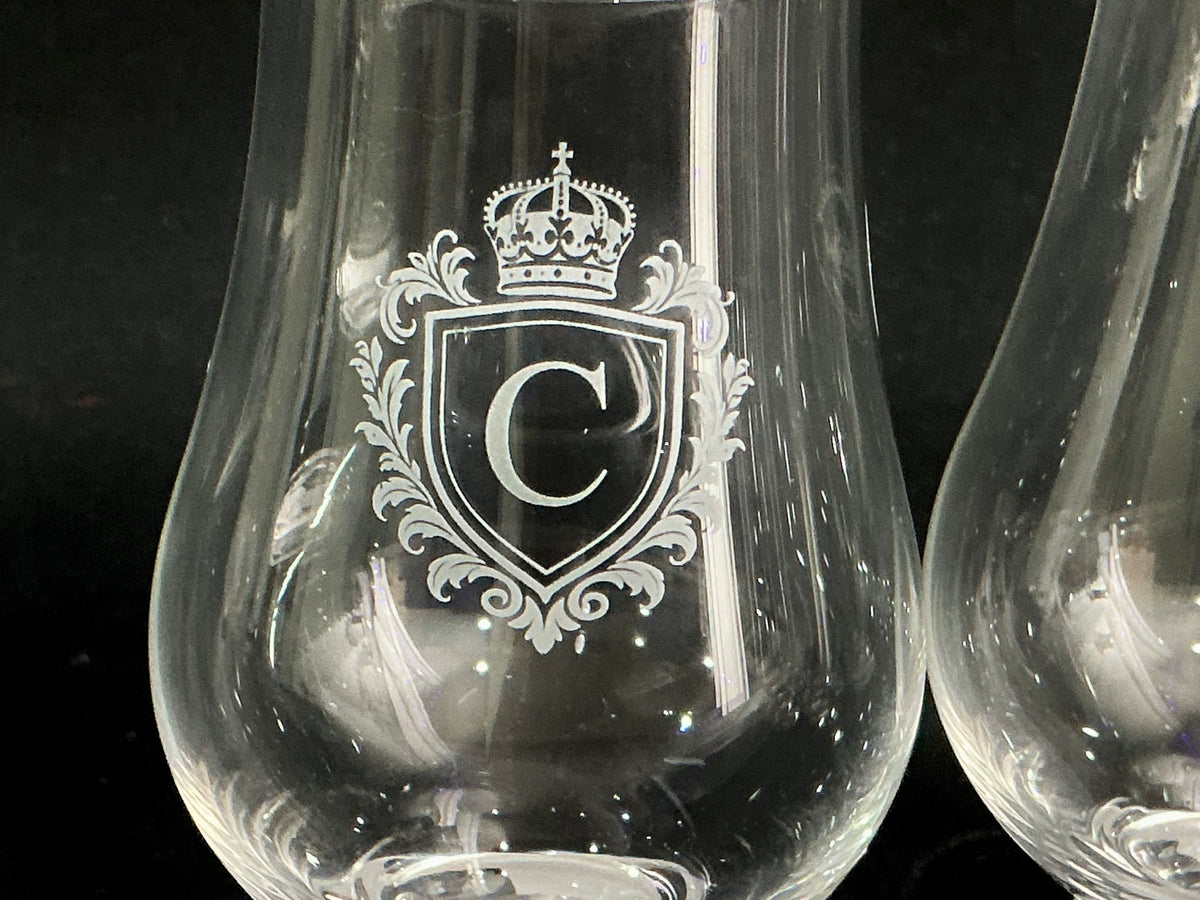 Glencairn Crystal Whisky Tasting Glass Set of 2 – Choose Your Design – Scottish Crystal Glassware