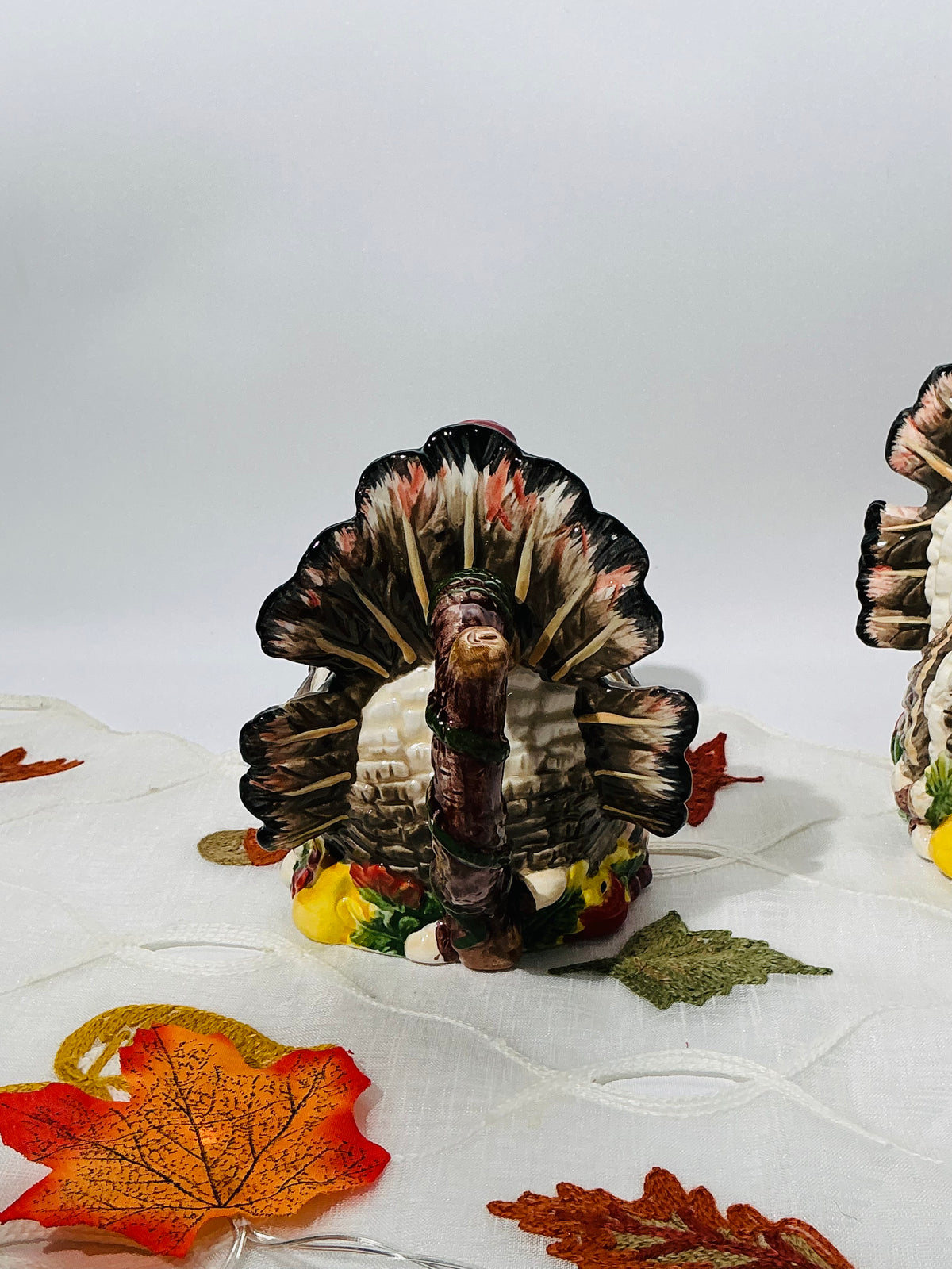 Heritage Harvest turkey tableware detail